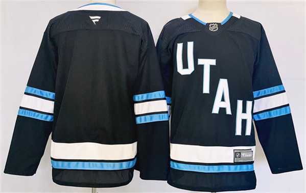 Men%27s Utah Hockey Club Blank Navy Stitched Jersey